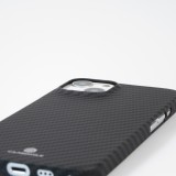 iPhone 16 Plus Case Hülle - Carbomile Schutzcase aus echtem Aramid Carbonfaser - Schwarz