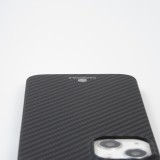 iPhone 16 Plus Case Hülle - Carbomile Schutzcase aus echtem Aramid Carbonfaser - Schwarz
