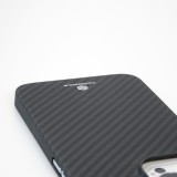 iPhone 16 Plus Case Hülle - Carbomile Schutzcase aus echtem Aramid Carbonfaser - Schwarz