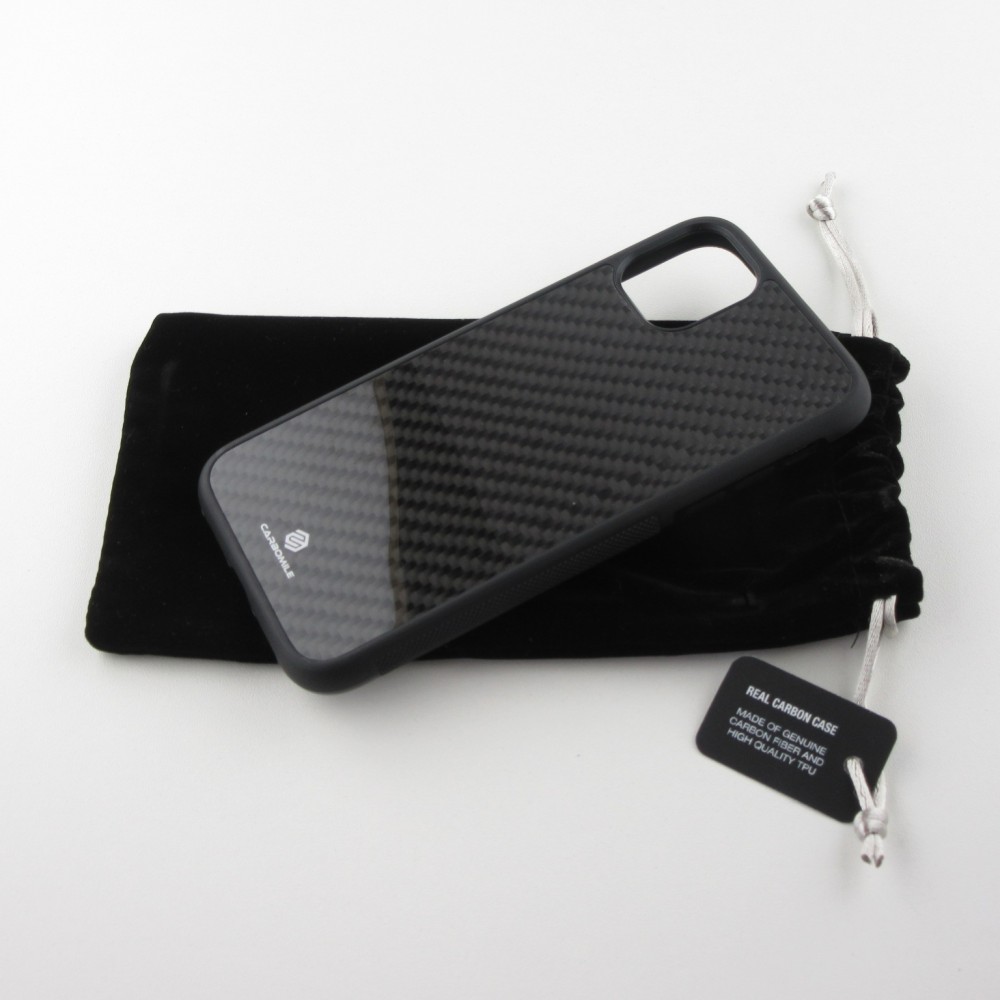 iPhone 16 Plus Case Hülle - Carbomile Carbon Fiber (Kompatibel mit MagSafe)