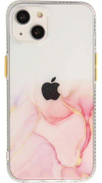 Hülle iPhone 13 mini - Clear Bumper Gradient Farbe - Rosa