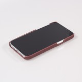 iPhone 13 Pro Case Hülle - 3D stylische Daunenjacke Design mit Ziernaht - Braun
