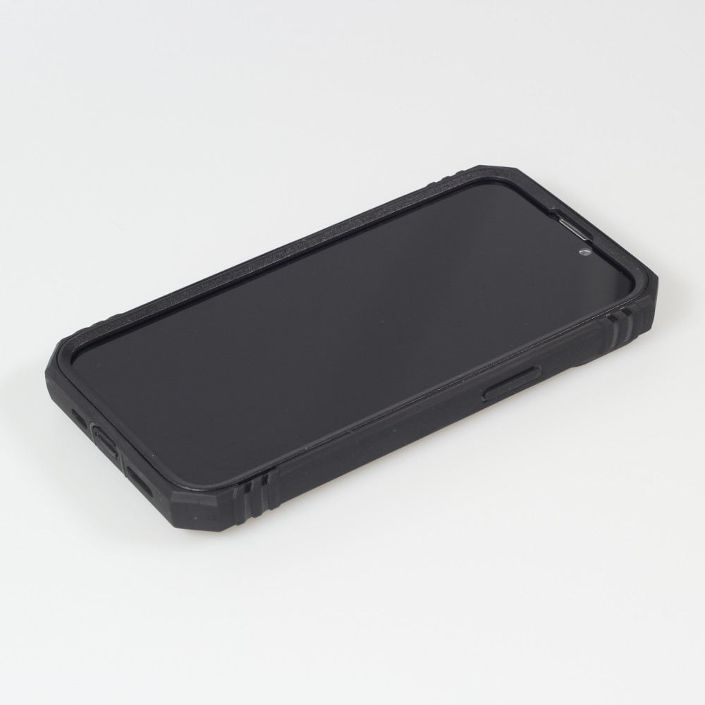 iPhone 15 Pro Case Hülle - Full Body Armor Military-Grade - Schwarz