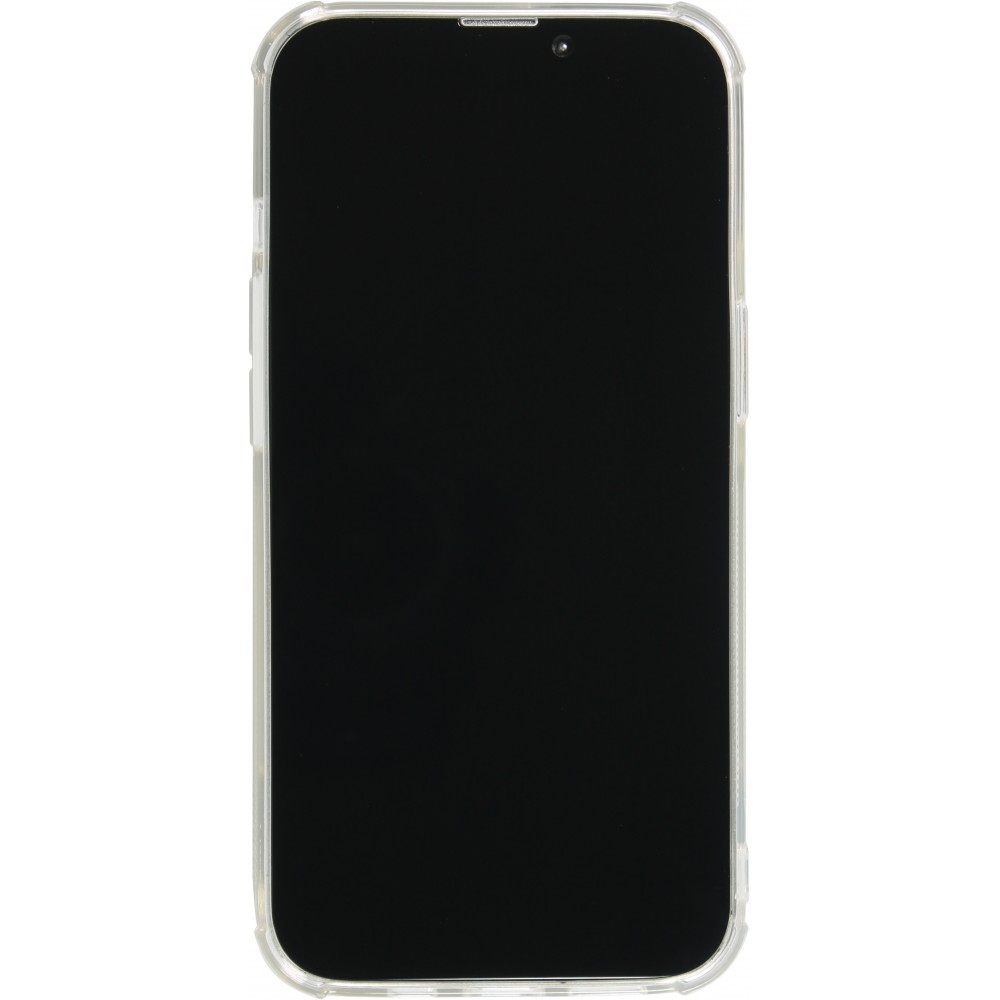 Hülle iPhone 15 Plus - Gummi Bumper Kartenhalter - Transparent