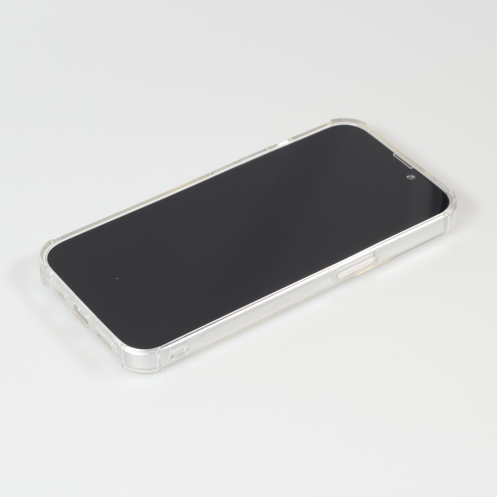 Hülle iPhone 15 - Gummi Bumper Kartenhalter - Transparent