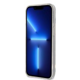 Coque iPhone 13 - Karl Lagerfeld et Choupette duo gel rigide pailleté - Transparent