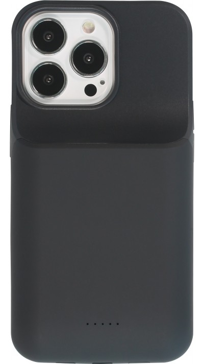 iPhone 13 Pro Case Hülle - 15W wireless Power Externe Batterie charging Cover Fast Charge 8000mAh - Schwarz