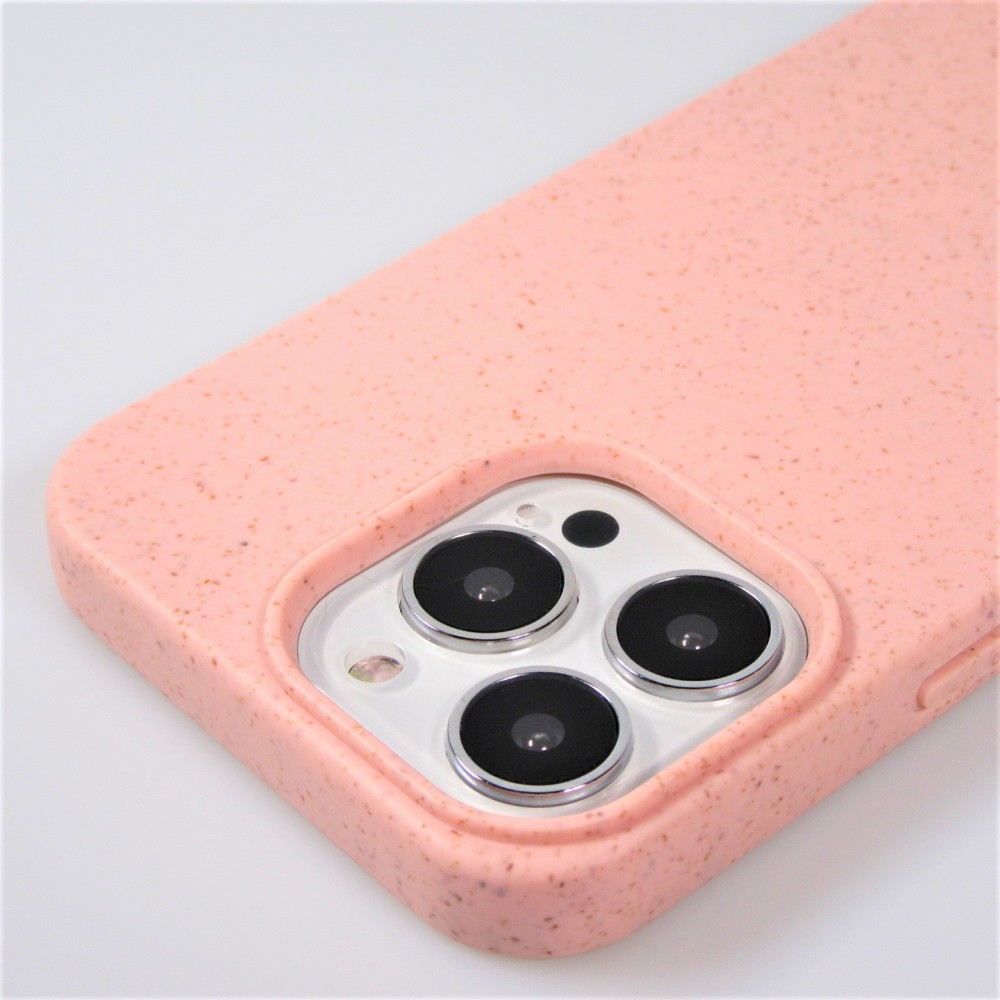 iPhone 13 Pro Case Hülle - Bio Eco-Friendly Vegan mit Handykette Necklace - Rosa