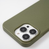 iPhone 14 Pro Max Case Hülle - Bio Eco-Friendly Vegan mit Handykette Necklace - Dunkelgrün