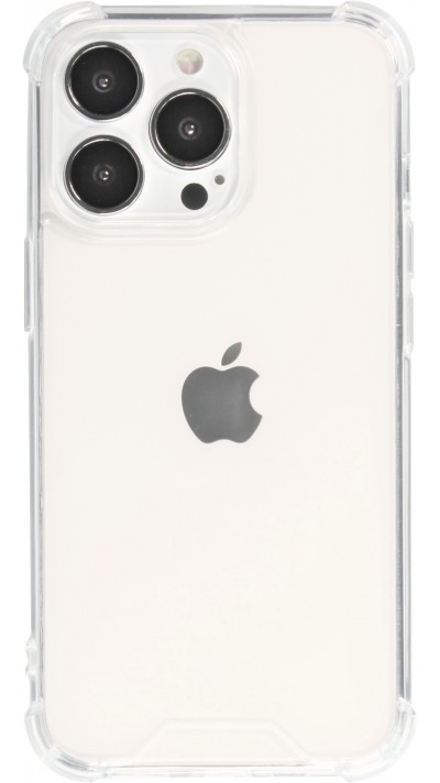 iPhone 14 Pro Max Case Hülle - Bumper Glass TPU Anti-Schock mit Acryl - Transparent