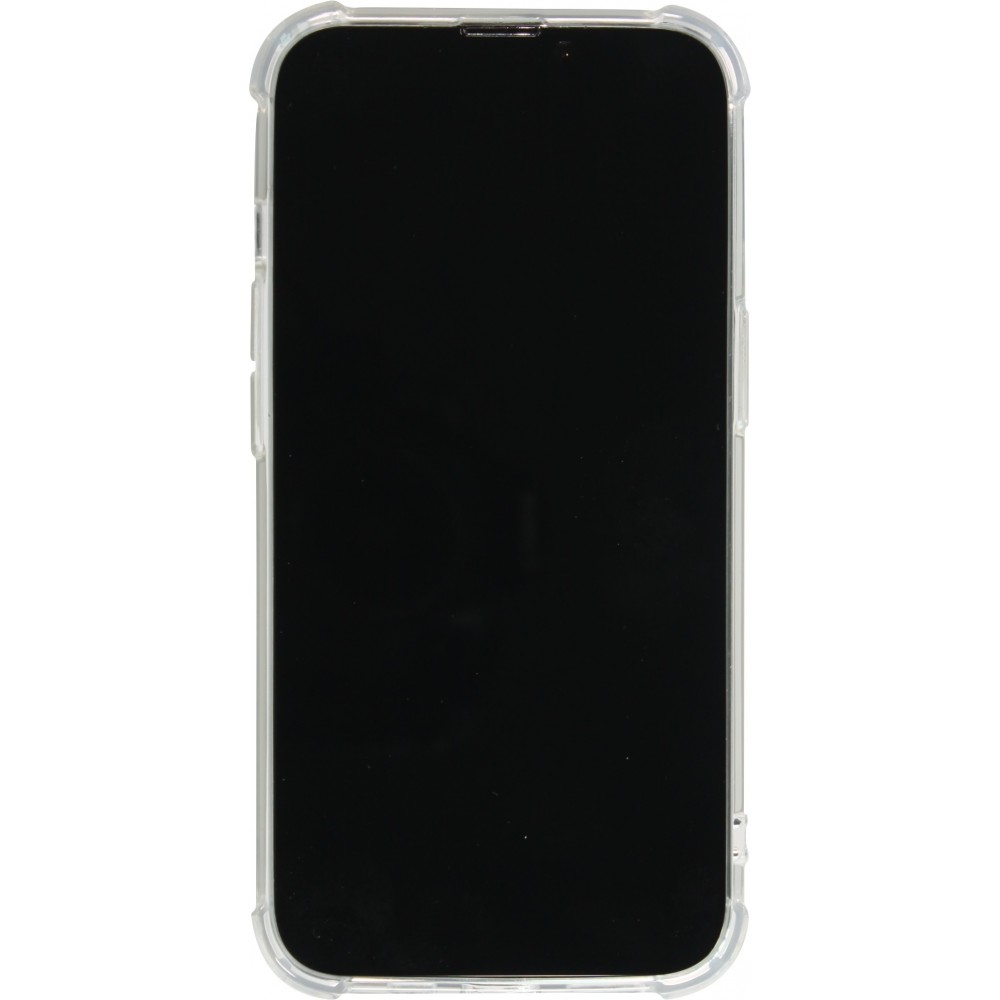 iPhone 15 Pro Max Case Hülle - Bumper Glass TPU Anti-Schock mit Acryl - Transparent
