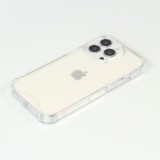iPhone 15 Pro Max Case Hülle - Bumper Glass TPU Anti-Schock mit Acryl - Transparent