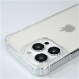 iPhone 15 Pro Max Case Hülle - Bumper Glass TPU Anti-Schock mit Acryl - Transparent