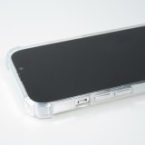 iPhone 15 Pro Max Case Hülle - Bumper Glass TPU Anti-Schock mit Acryl - Transparent