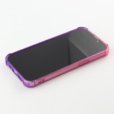 iPhone 15 Pro Max Case Hülle - Gummi Bumper Rainbow mit extra Schutz für Ecken Antischock - rosa - Violett
