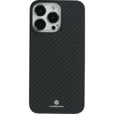 iPhone 16 Pro Max Case Hülle - Carbomile Schutzcase aus echtem Aramid Carbonfaser - Schwarz