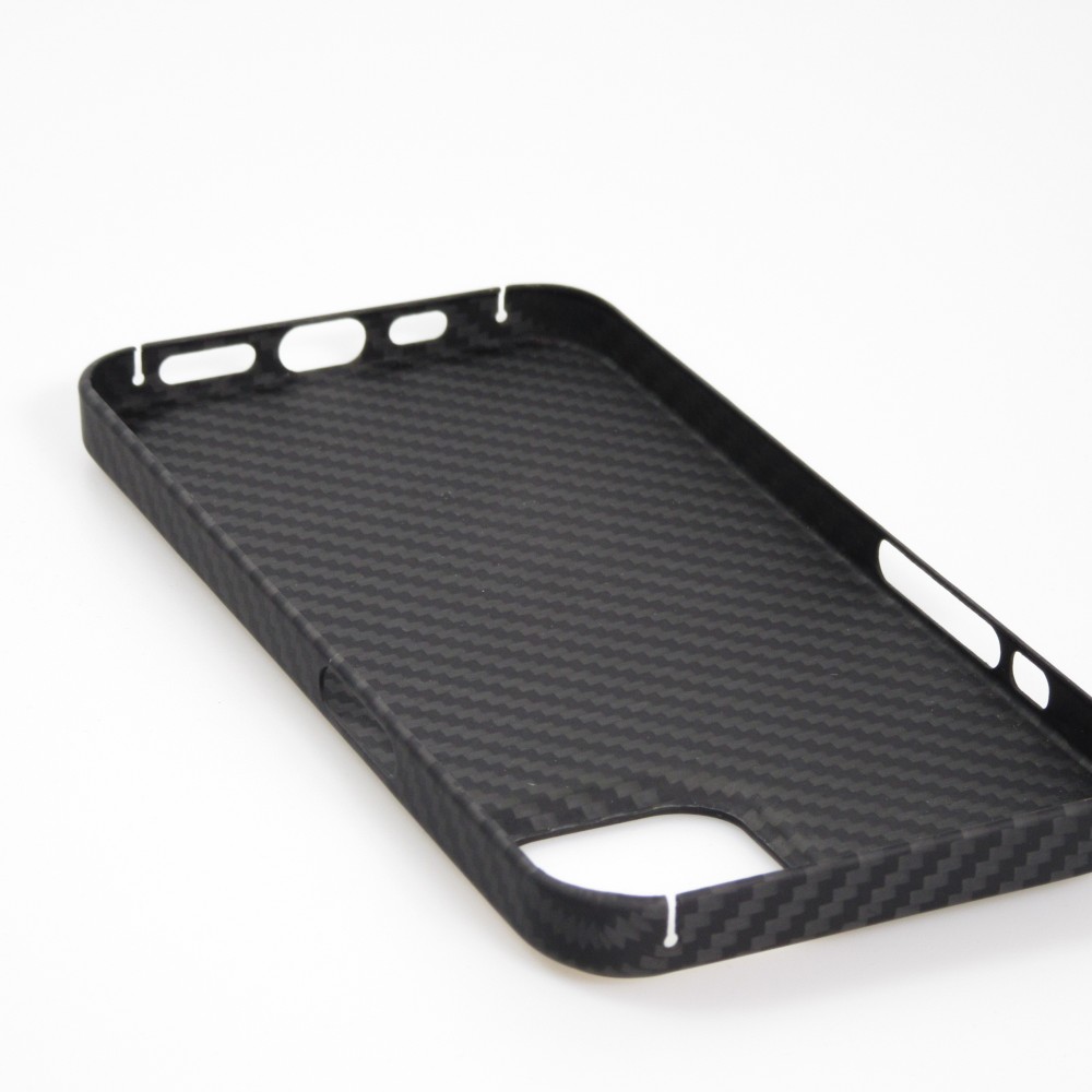 iPhone 16 Pro Max Case Hülle - Carbomile Schutzcase aus echtem Aramid Carbonfaser - Schwarz