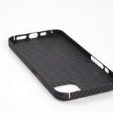iPhone 16 Pro Max Case Hülle - Carbomile Schutzcase aus echtem Aramid Carbonfaser - Schwarz