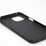 iPhone 16 Pro Max Case Hülle - Carbomile Schutzcase aus echtem Aramid Carbonfaser - Schwarz