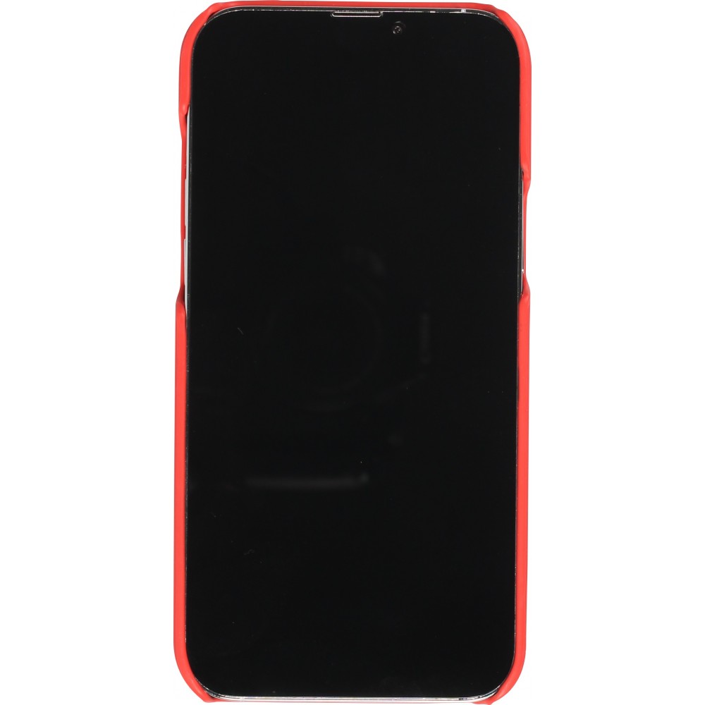 iPhone 13 Pro Case Hülle - 3D stylische Daunenjacke Design mit Ziernaht - Rot