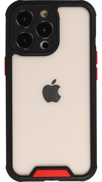 iPhone 13 Pro Max Case Hülle - Dual Tone Bumper Mat Glass - Schwarz