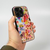 iPhone 14 Pro Case Hülle - Karol G Hot cartoons mit brillanter Oberfläche mit schwarzen Silikon Rändern