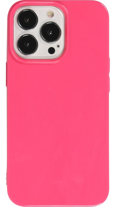 Hülle iPhone 13 Pro Max - Gummi - Dunkelrosa