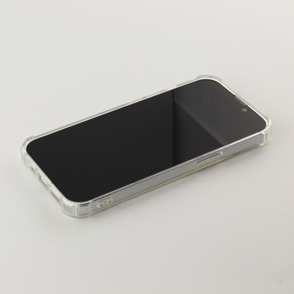 iPhone 16 Plus Case Hülle - Gummi Transparent Gel Bumper mit extra Schutz für Ecken Antischock