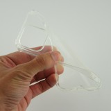 iPhone 16 Plus Case Hülle - Gummi Transparent Gel Bumper mit extra Schutz für Ecken Antischock