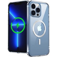 Hülle iPhone 15 Pro Max - MagSafe kompatibel Gummi transparent TPU Silikon