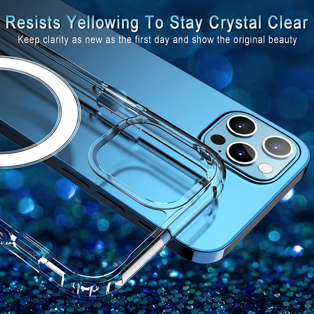 Hülle iPhone 15 Pro Max - MagSafe kompatibel Gummi transparent TPU Silikon