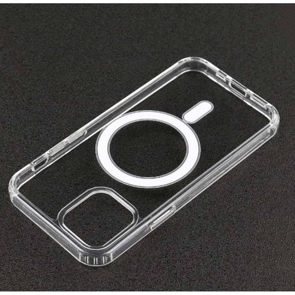Hülle iPhone 15 Pro Max - MagSafe kompatibel Gummi transparent TPU Silikon
