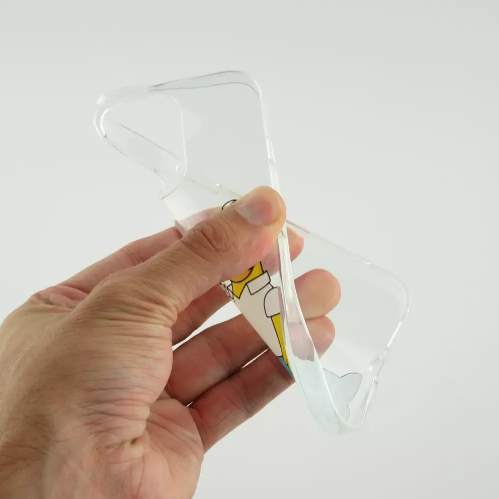 iPhone 16 Pro Case Hülle - Gummi cartoon Homer Simpson