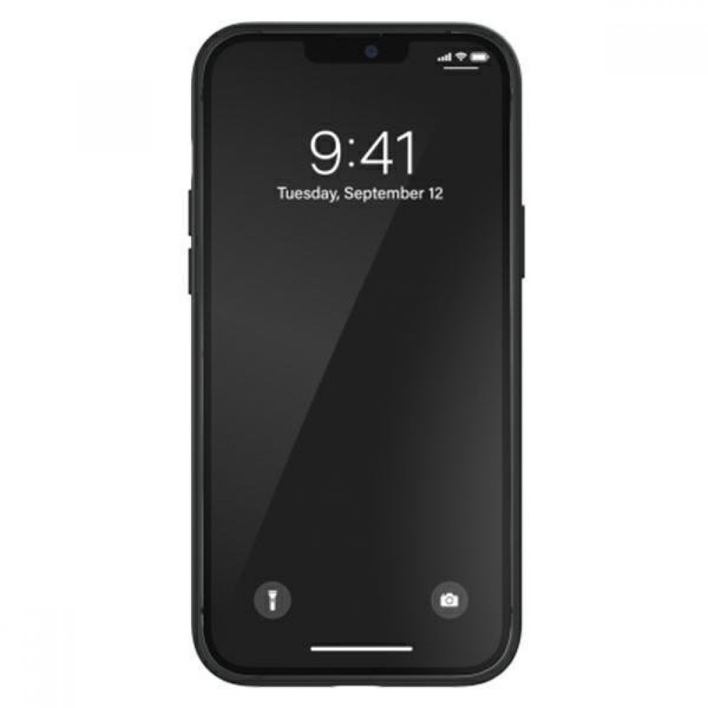 iPhone 13 Pro Max Case Hülle - Adidas Silikon Soft-Touch mit weißem Logoaufdruck - Schwarz