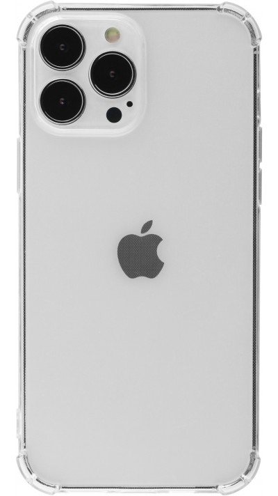 iPhone 13 Pro Max Case Hülle - Gummi Transparent Gel Bumper mit extra Schutz für Ecken Antischock