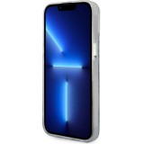 iPhone 13 Pro Max Case Hülle - Karl Lagerfeld und Choupette duo gel rigide mit MagSafe in silber - Transparent