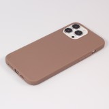 Coque iPhone 15 Pro Max - Silicone Mat - Brun