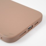 Coque iPhone 15 Pro Max - Silicone Mat - Brun