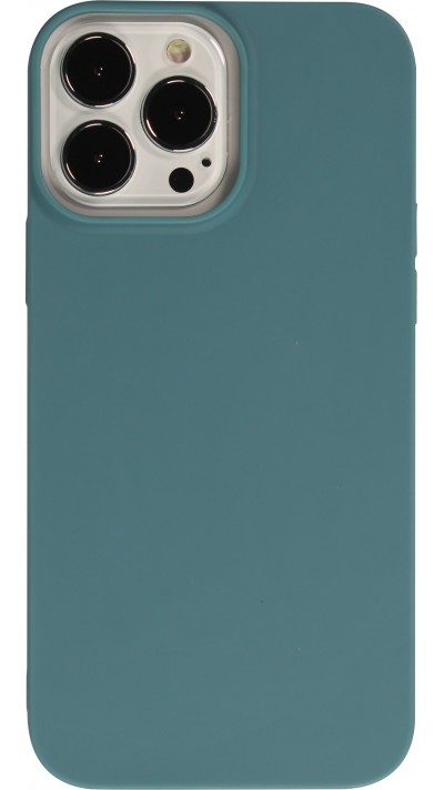 iPhone 13 Pro Max Case Hülle - Silikon Mat - Blau