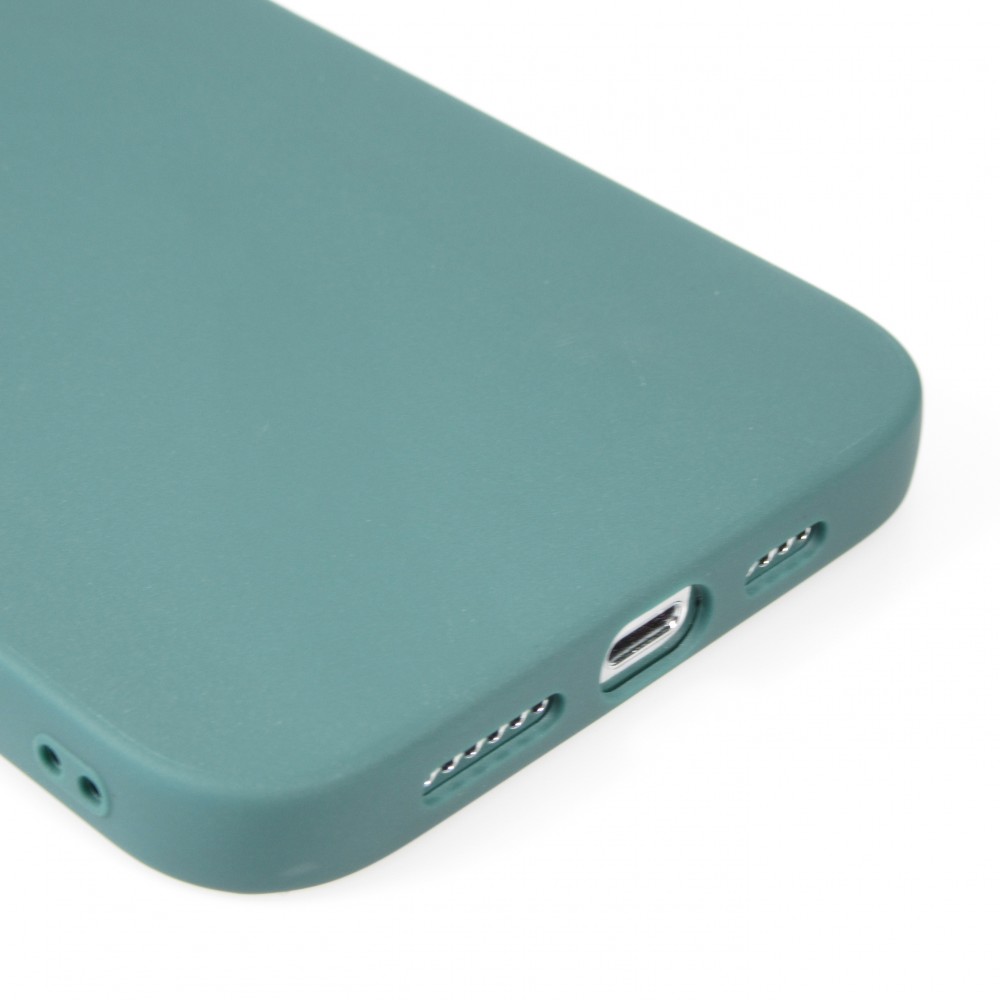 Coque iPhone 15 Pro Max - Silicone Mat - Vert foncé