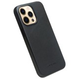 Coque iPhone 14 Pro Max - Qialino cuir véritable (compatible MagSafe) - Noir
