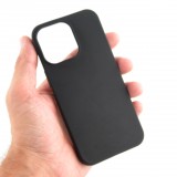iPhone 13 Pro Case Hülle - Silkon Mat - Schwarz