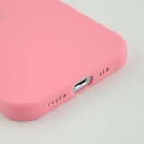 Coque iPhone 15 Pro Max - Silicone Mat - Rose foncé