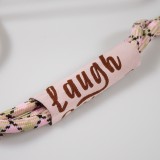 iPhone 12 / 12 Pro Case Hülle - Silikon Fashion Jeong Gam Studio Laugh Often mit Umhängeseil - Rosa