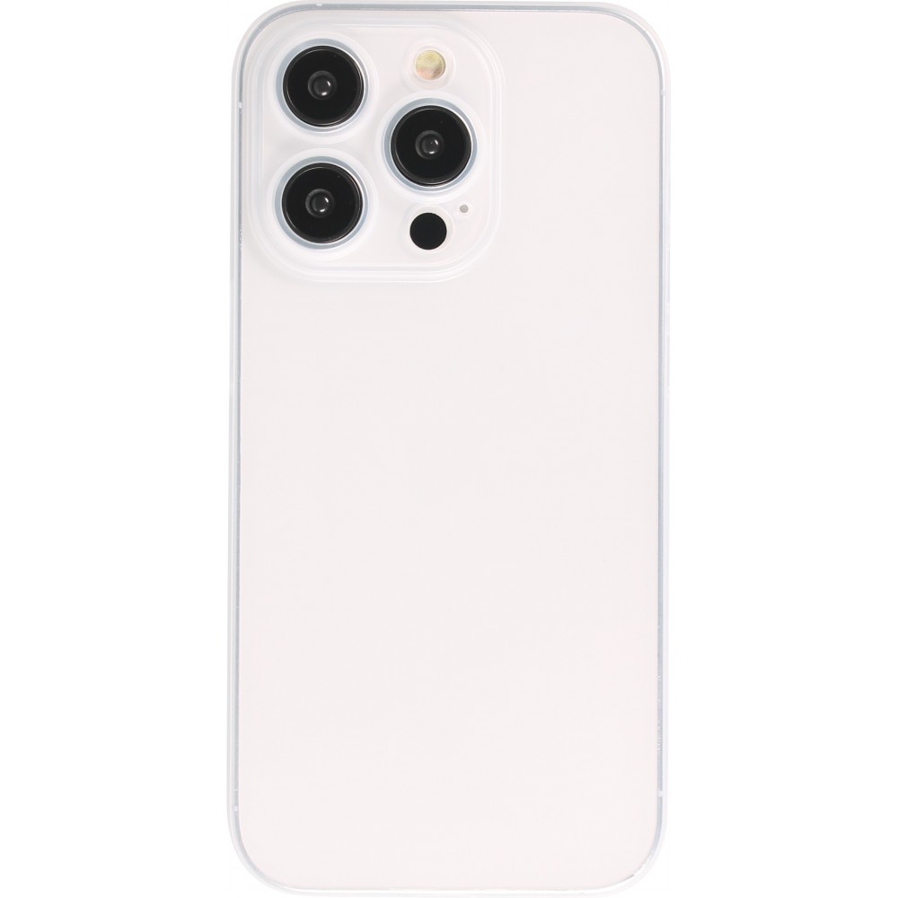 iPhone 16 Pro Case Hülle - Plastik ultra dünn semi-transparent matt - Weiss