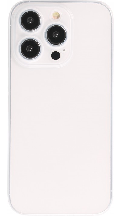 iPhone 14 Pro Max Case Hülle - Plastik ultra dünn semi-transparent matt - Weiss