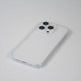 iPhone 16 Pro Case Hülle - Plastik ultra dünn semi-transparent matt - Weiss