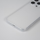 iPhone 16 Pro Case Hülle - Plastik ultra dünn semi-transparent matt - Weiss