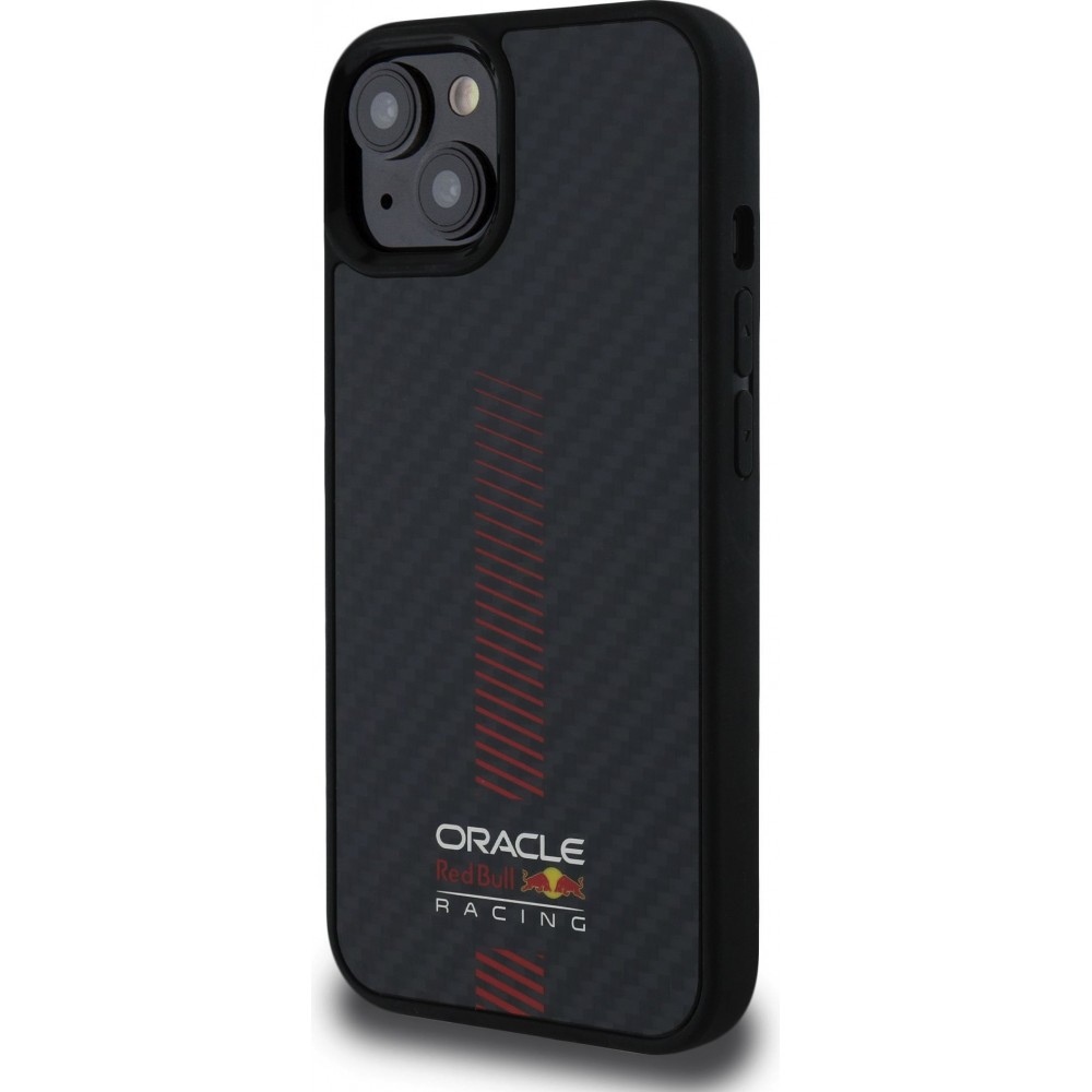 iPhone 13 Case Hülle - Red Bull Racing Carbon Powerbar MagSafe - Schwarz