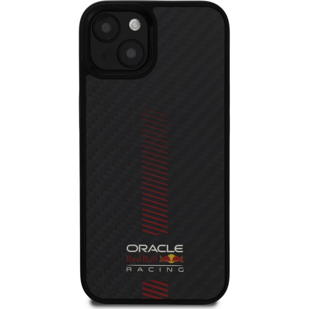 iPhone 13 Case Hülle - Red Bull Racing Carbon Powerbar MagSafe - Schwarz